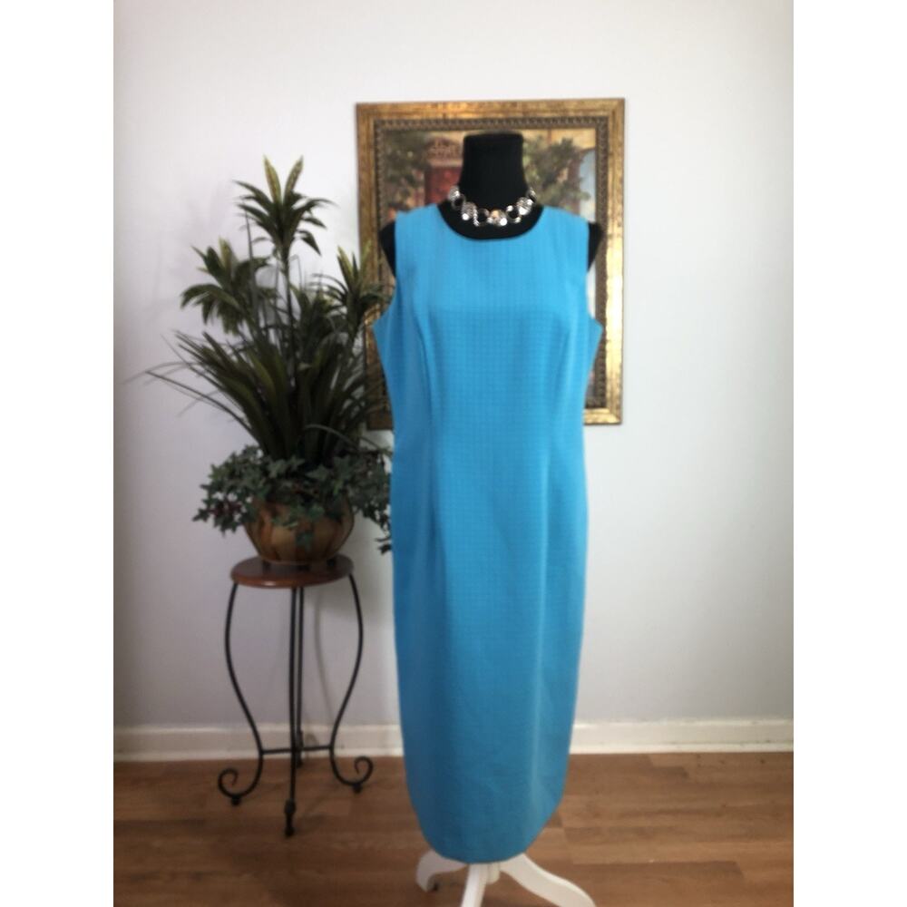 Milla Denim Blue Dress SM Long Sleeve Open Front Snap Button Pocket Minimalist